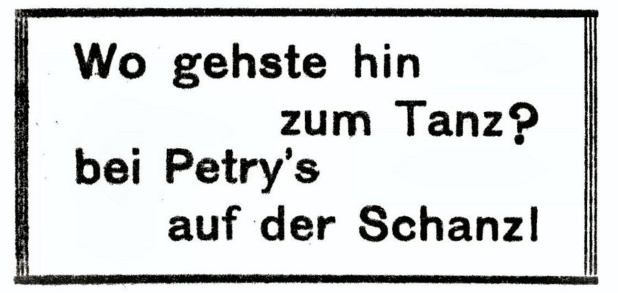 Gasthaus Petry 1934