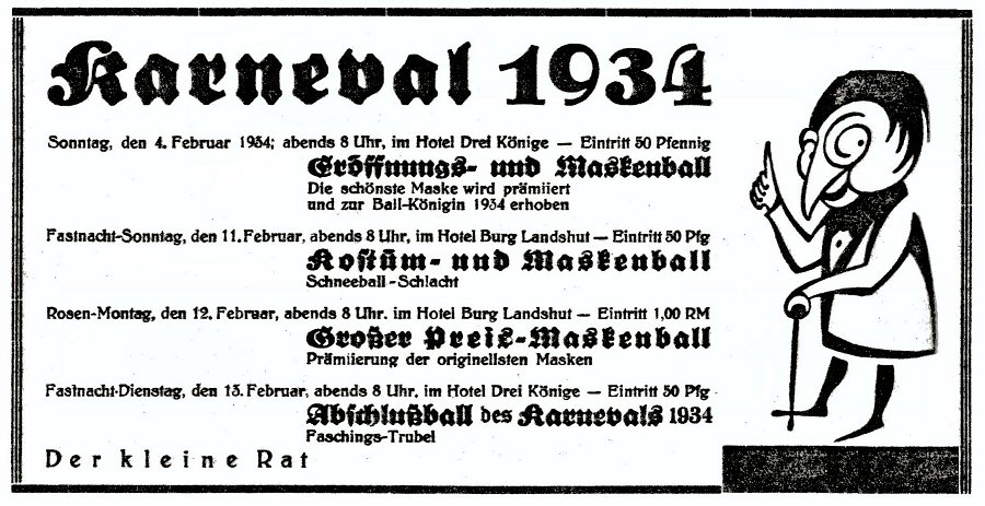Der kleine Rat 1934