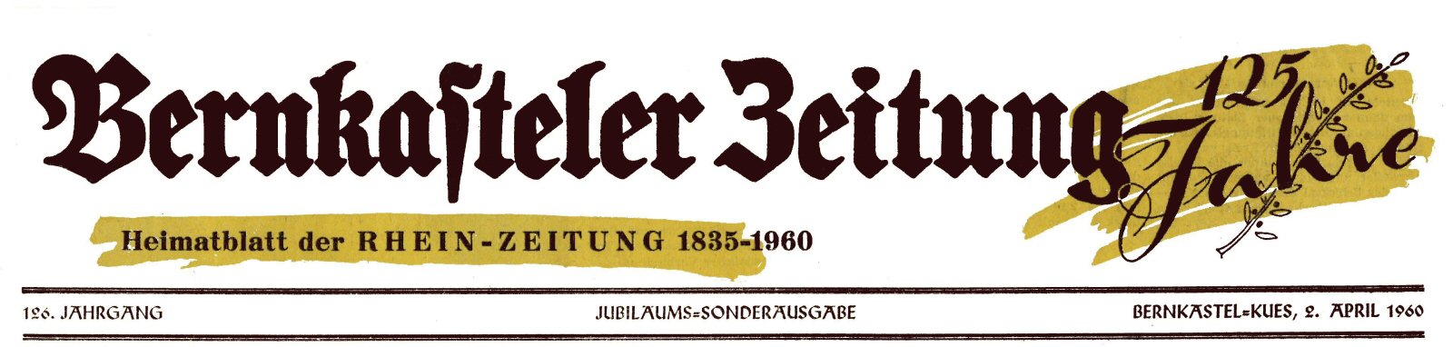 Berkasteler Zeitung 1960
