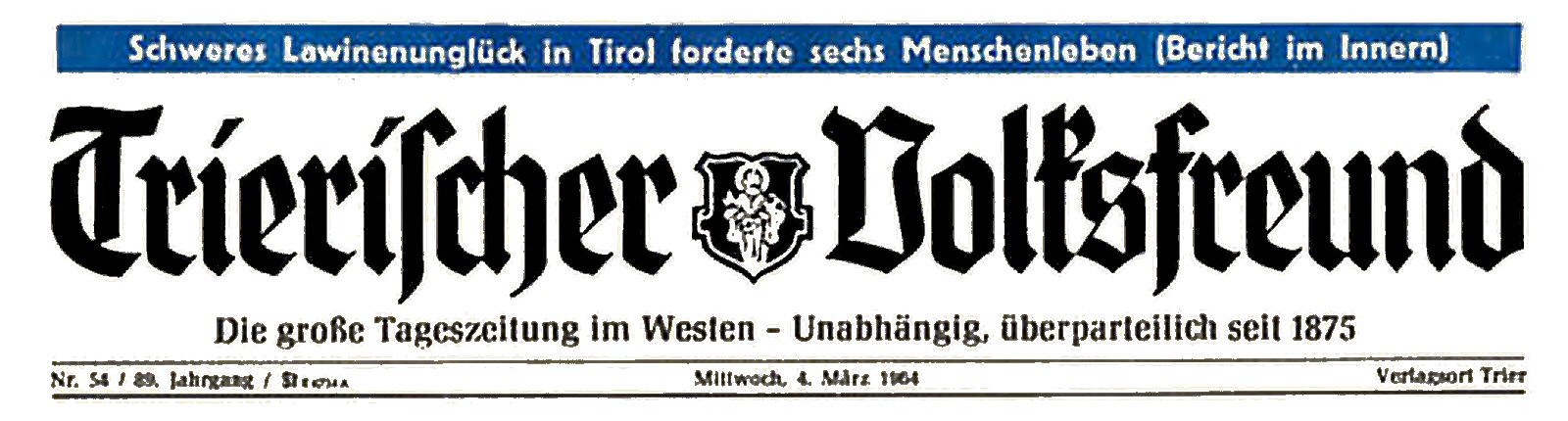Trierischer Volksfreund 1964