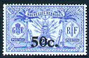 1924 50c on 25c RF